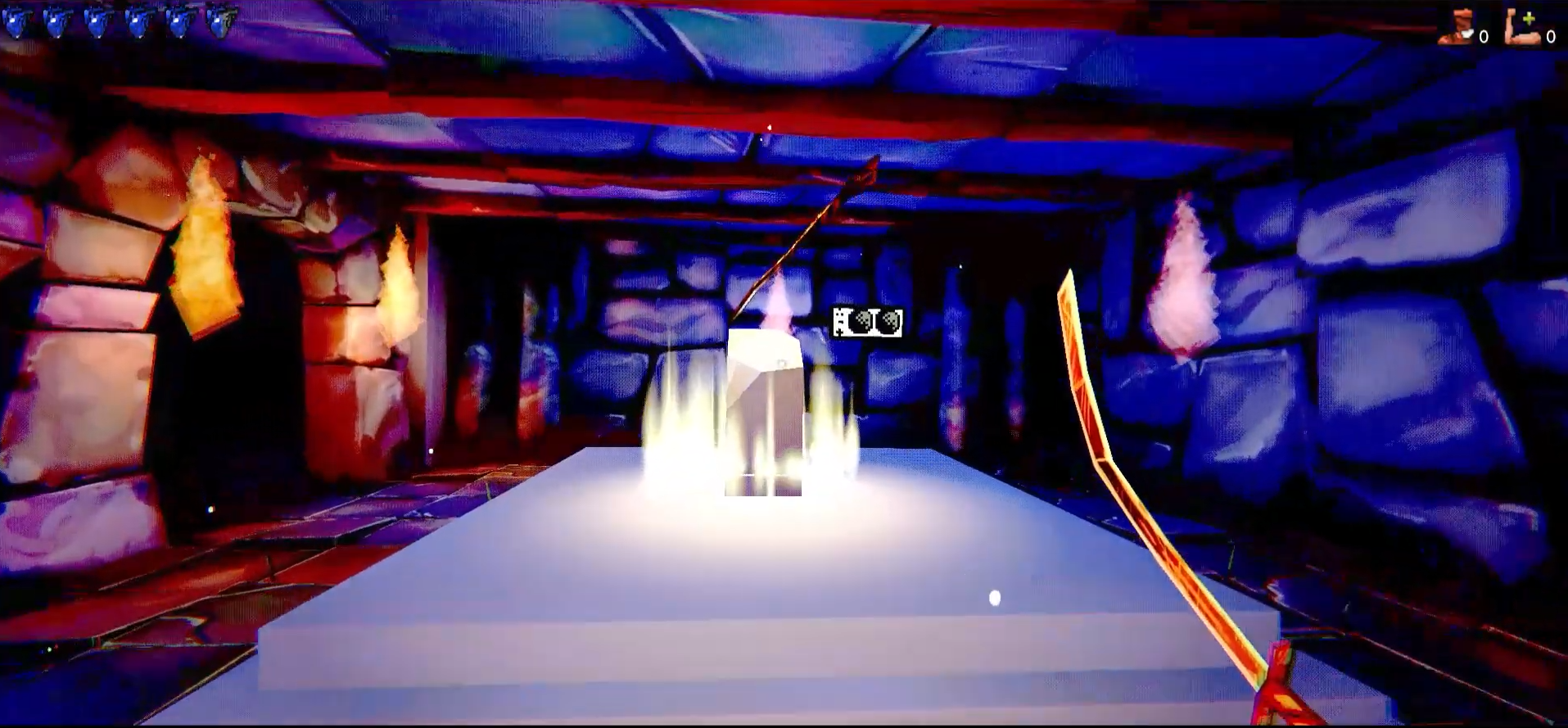 Screenshot of the staff weapon unlock. Screenshot of the staff weapon unlock.